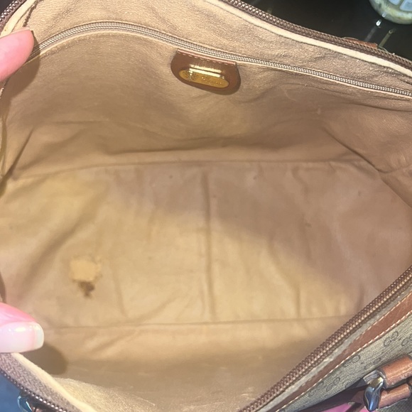 Authentic Gucci GG handbag shoulder bag or crossbody vintage purse brown tan - Picture 15 of 17